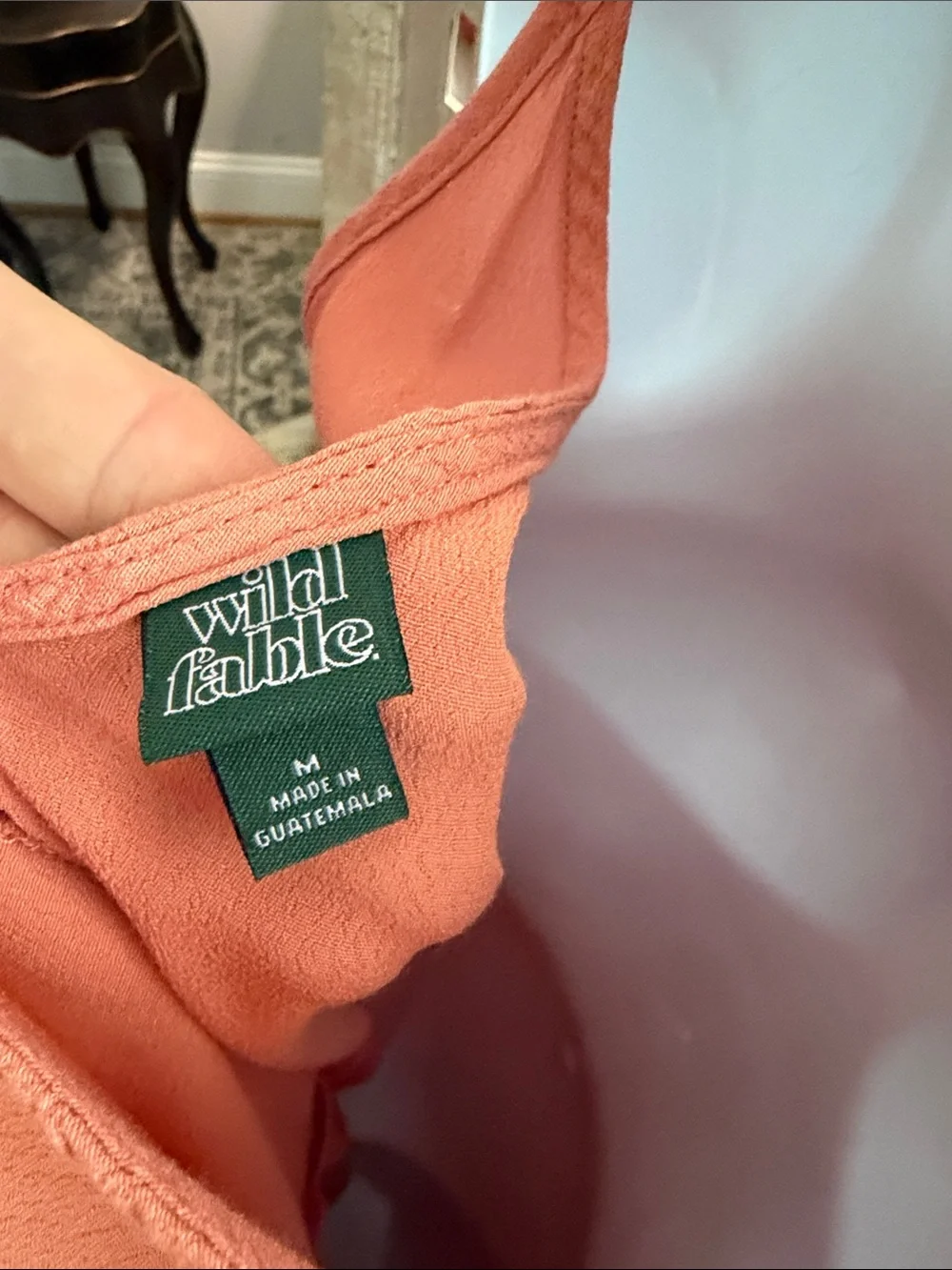 Wild Fable Size Medium Adjustable Strap Romper Orange